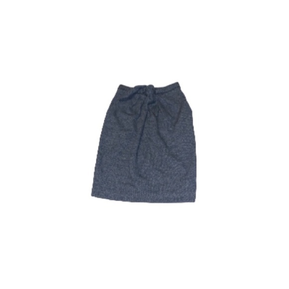 🆕 Peter Jensen Blue Pencil Skirt with Bow Tie Belt - Women’s Size XS - Picture 1 of 9